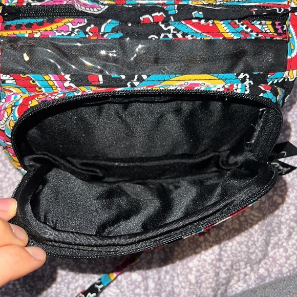 VERA BRADLEY Small Fold & Tie Makeup Cosmetic Jewelry Travel Bag - Picture 3 of 4